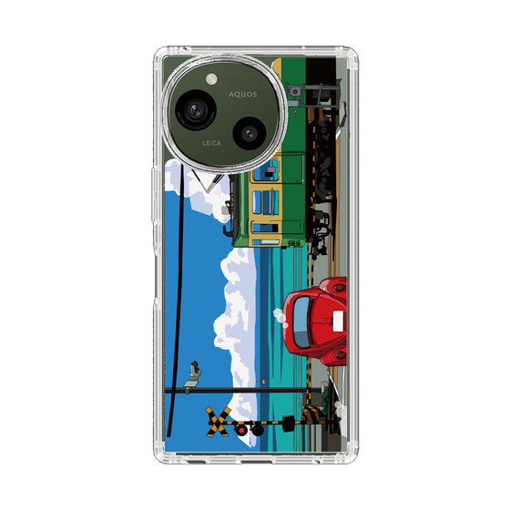 スリムプロテクションケース［ スタジオアレック 湘南物語 - 江ノ電と水平線と入道雲 ］