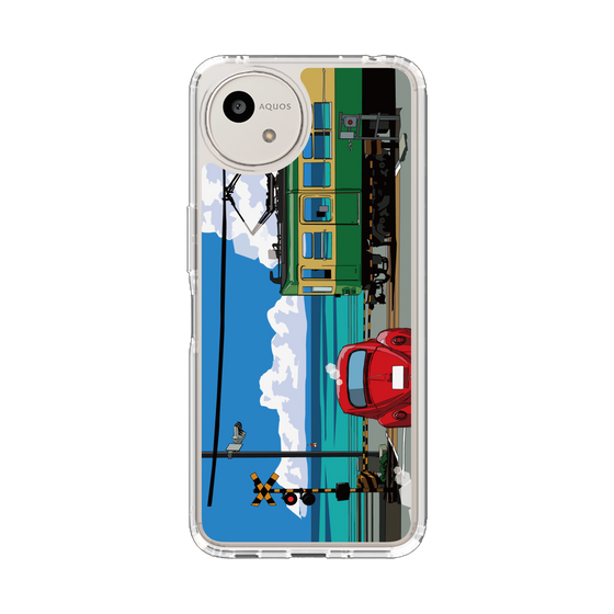 スリムプロテクションケース［ スタジオアレック 湘南物語 - 江ノ電と水平線と入道雲 ］