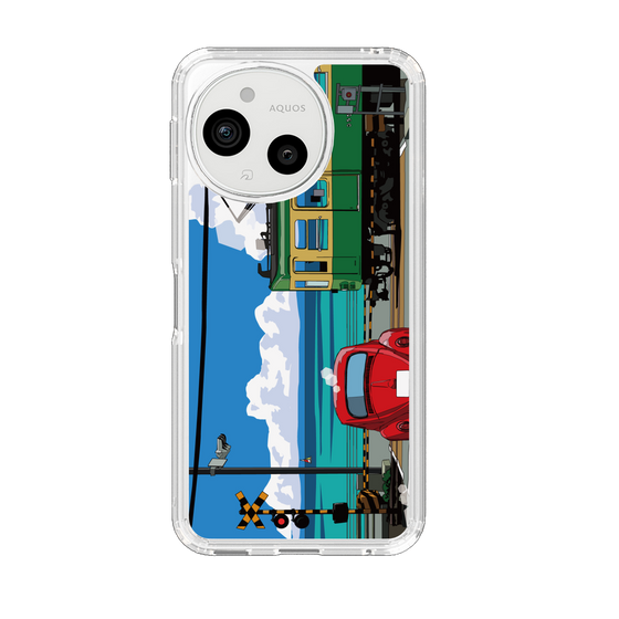 スリムプロテクションケース［ スタジオアレック 湘南物語 - 江ノ電と水平線と入道雲 ］