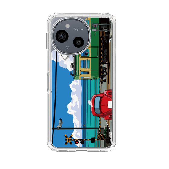 スリムプロテクションケース［ スタジオアレック 湘南物語 - 江ノ電と水平線と入道雲 ］