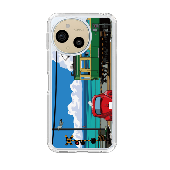 スリムプロテクションケース［ スタジオアレック 湘南物語 - 江ノ電と水平線と入道雲 ］