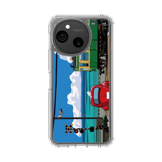 スリムプロテクションケース［ スタジオアレック 湘南物語 - 江ノ電と水平線と入道雲 ］