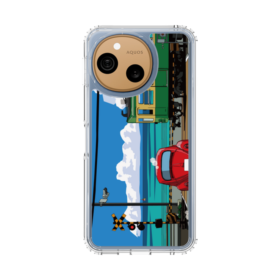 スリムプロテクションケース［ スタジオアレック 湘南物語 - 江ノ電と水平線と入道雲 ］