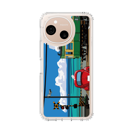 スリムプロテクションケース［ スタジオアレック 湘南物語 - 江ノ電と水平線と入道雲 ］