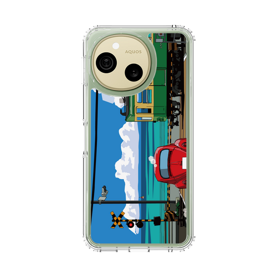 スリムプロテクションケース［ スタジオアレック 湘南物語 - 江ノ電と水平線と入道雲 ］