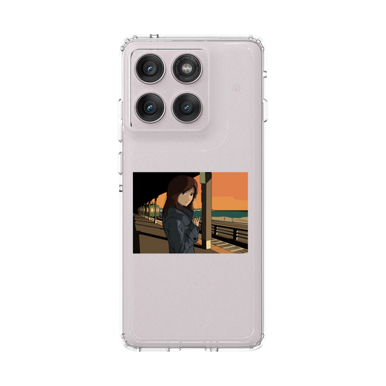 スリムプロテクションケース［ スタジオアレック 湘南物語 - 駅のホームで夕陽をバックに ］