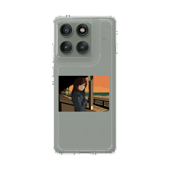 スリムプロテクションケース［ スタジオアレック 湘南物語 - 駅のホームで夕陽をバックに ］