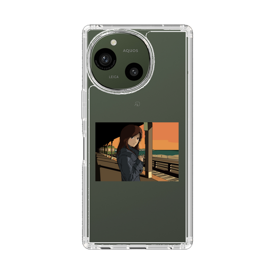 スリムプロテクションケース［ スタジオアレック 湘南物語 - 駅のホームで夕陽をバックに ］