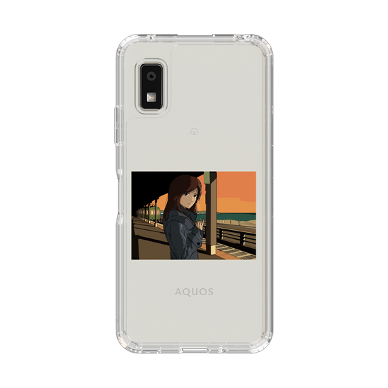 スリムプロテクションケース［ スタジオアレック 湘南物語 - 駅のホームで夕陽をバックに ］
