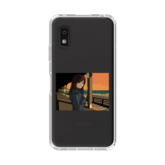 スリムプロテクションケース［ スタジオアレック 湘南物語 - 駅のホームで夕陽をバックに ］