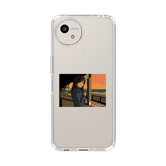 スリムプロテクションケース［ スタジオアレック 湘南物語 - 駅のホームで夕陽をバックに ］