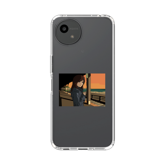 スリムプロテクションケース［ スタジオアレック 湘南物語 - 駅のホームで夕陽をバックに ］