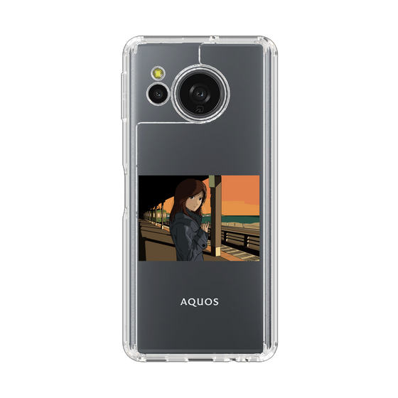 スリムプロテクションケース［ スタジオアレック 湘南物語 - 駅のホームで夕陽をバックに ］