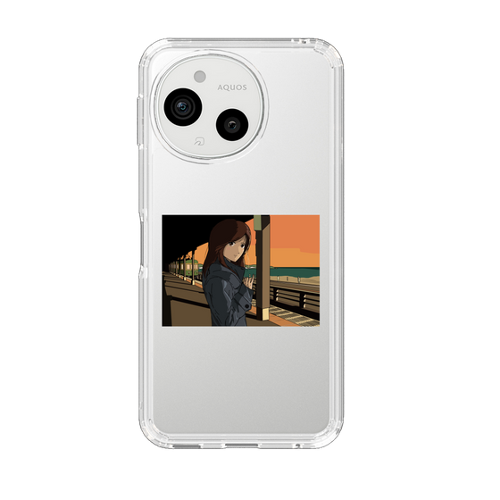 スリムプロテクションケース［ スタジオアレック 湘南物語 - 駅のホームで夕陽をバックに ］