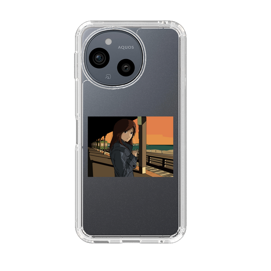 スリムプロテクションケース［ スタジオアレック 湘南物語 - 駅のホームで夕陽をバックに ］