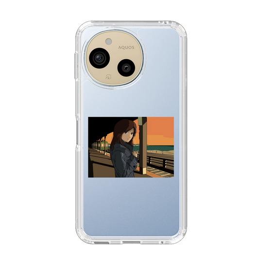 スリムプロテクションケース［ スタジオアレック 湘南物語 - 駅のホームで夕陽をバックに ］