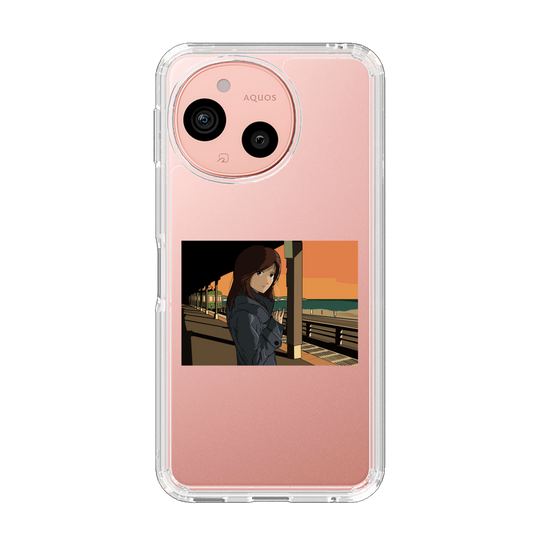 スリムプロテクションケース［ スタジオアレック 湘南物語 - 駅のホームで夕陽をバックに ］