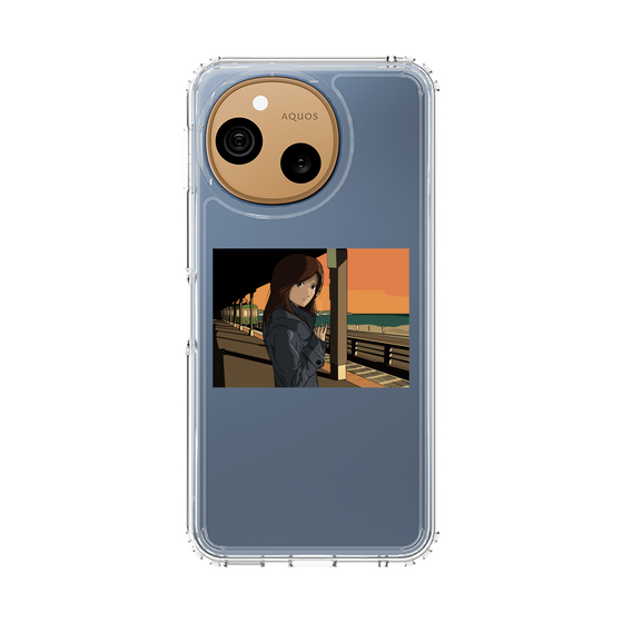 スリムプロテクションケース［ スタジオアレック 湘南物語 - 駅のホームで夕陽をバックに ］