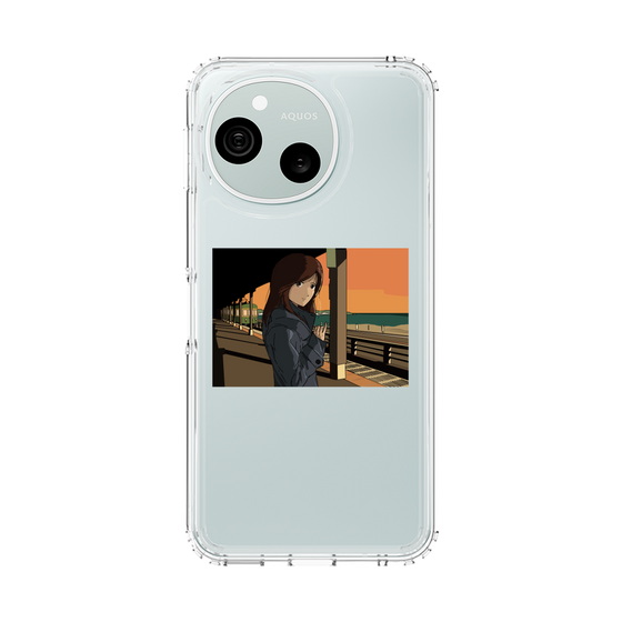 スリムプロテクションケース［ スタジオアレック 湘南物語 - 駅のホームで夕陽をバックに ］
