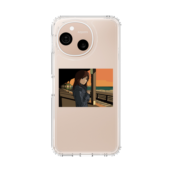 スリムプロテクションケース［ スタジオアレック 湘南物語 - 駅のホームで夕陽をバックに ］