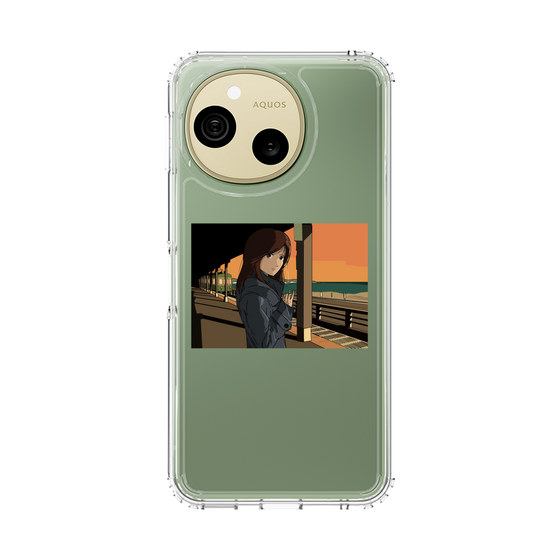 スリムプロテクションケース［ スタジオアレック 湘南物語 - 駅のホームで夕陽をバックに ］