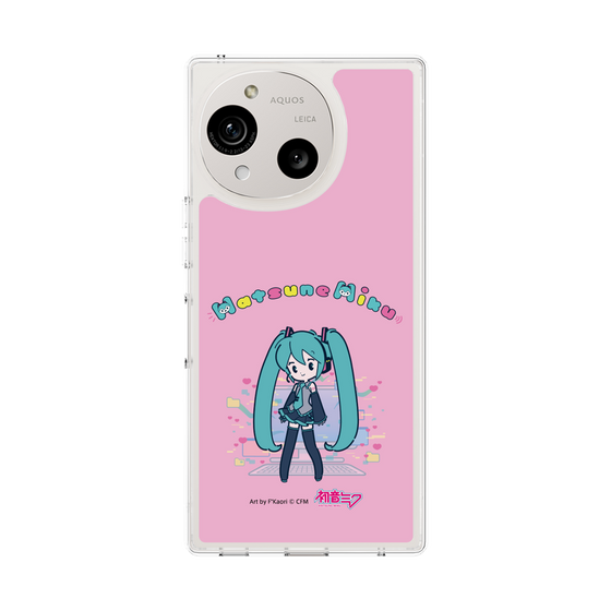 スリムプロテクションケース［ 初音ミク - パソコン - ピンク ］