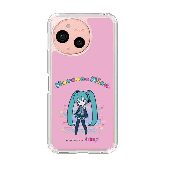 スリムプロテクションケース［ 初音ミク - パソコン - ピンク ］