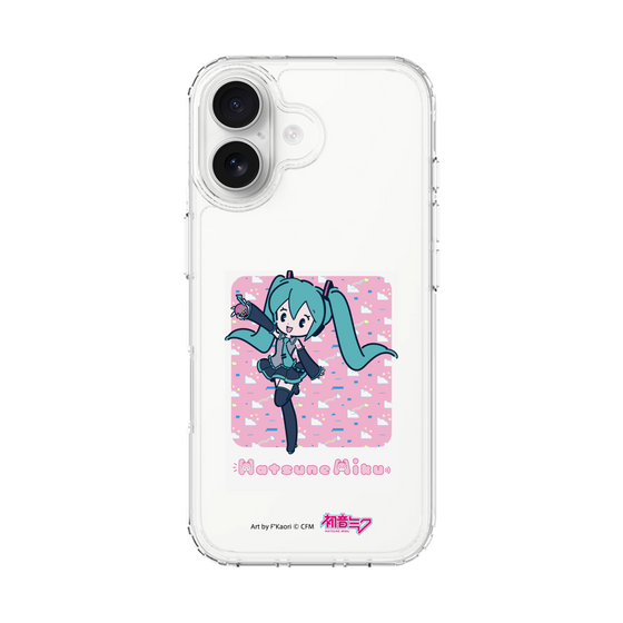 スリムプロテクションケース［ 初音ミク - グリッチスカイ - ピンク ］