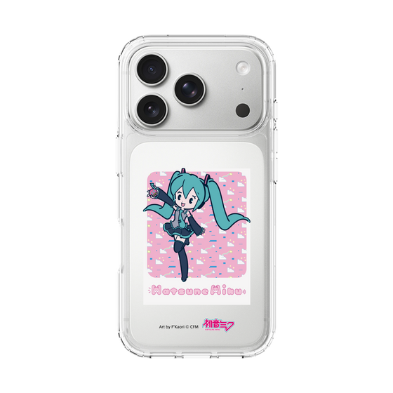 スリムプロテクションケース［ 初音ミク - グリッチスカイ - ピンク ］