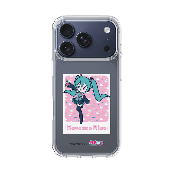 スリムプロテクションケース［ 初音ミク - グリッチスカイ - ピンク ］