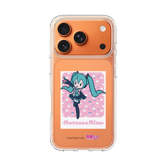 スリムプロテクションケース［ 初音ミク - グリッチスカイ - ピンク ］