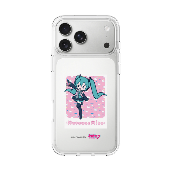 スリムプロテクションケース［ 初音ミク - グリッチスカイ - ピンク ］