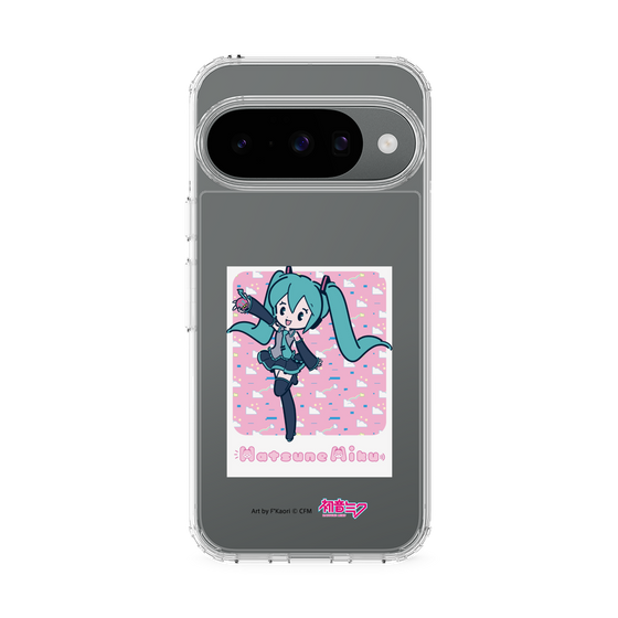 スリムプロテクションケース［ 初音ミク - グリッチスカイ - ピンク ］