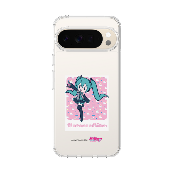 スリムプロテクションケース［ 初音ミク - グリッチスカイ - ピンク ］