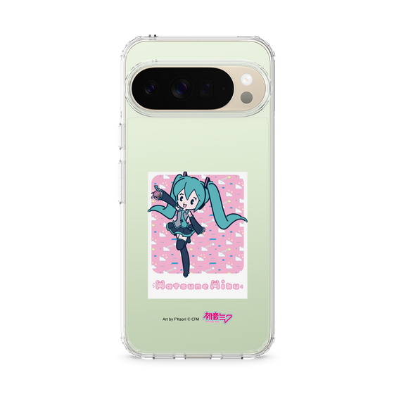 スリムプロテクションケース［ 初音ミク - グリッチスカイ - ピンク ］