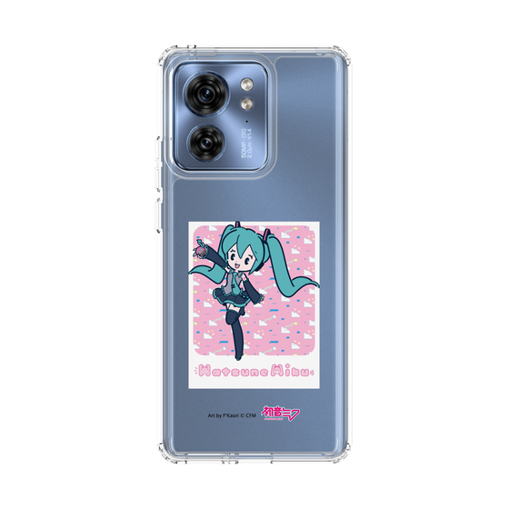スリムプロテクションケース［ 初音ミク - グリッチスカイ - ピンク ］