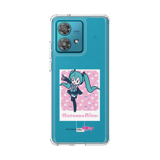 スリムプロテクションケース［ 初音ミク - グリッチスカイ - ピンク ］
