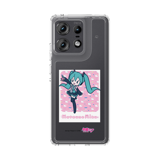 スリムプロテクションケース［ 初音ミク - グリッチスカイ - ピンク ］