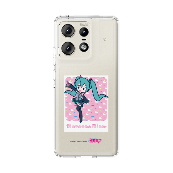 スリムプロテクションケース［ 初音ミク - グリッチスカイ - ピンク ］