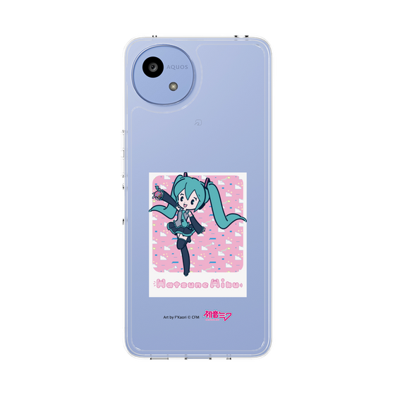 スリムプロテクションケース［ 初音ミク - グリッチスカイ - ピンク ］