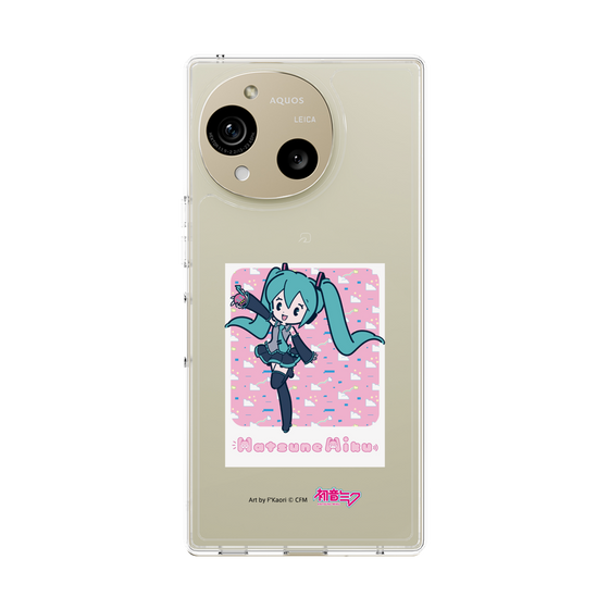 スリムプロテクションケース［ 初音ミク - グリッチスカイ - ピンク ］