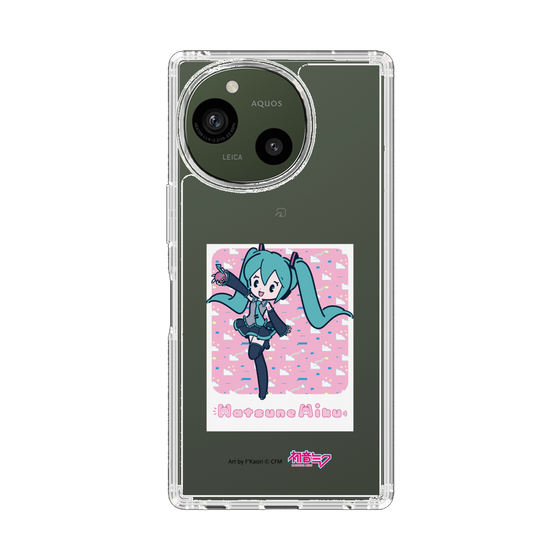 スリムプロテクションケース［ 初音ミク - グリッチスカイ - ピンク ］