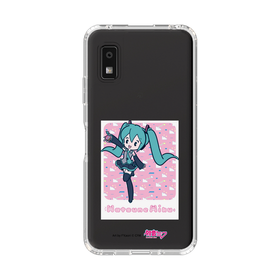 スリムプロテクションケース［ 初音ミク - グリッチスカイ - ピンク ］