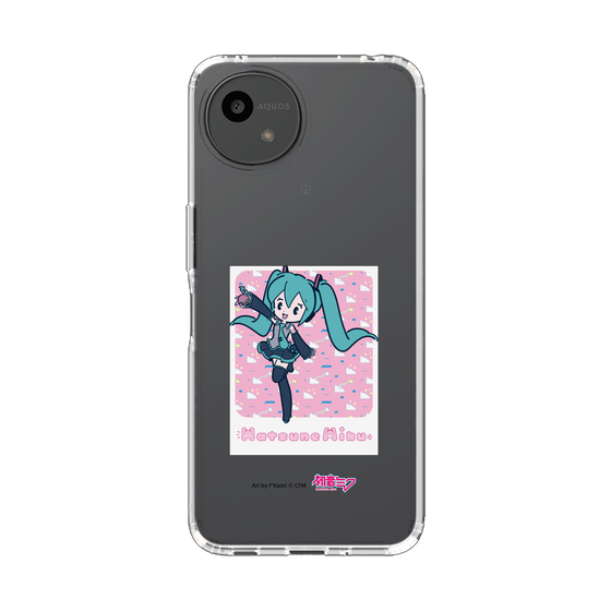 スリムプロテクションケース［ 初音ミク - グリッチスカイ - ピンク ］