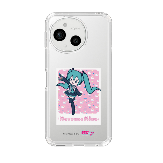 スリムプロテクションケース［ 初音ミク - グリッチスカイ - ピンク ］