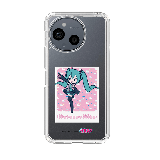 スリムプロテクションケース［ 初音ミク - グリッチスカイ - ピンク ］