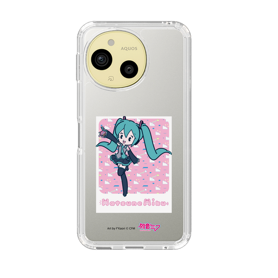 スリムプロテクションケース［ 初音ミク - グリッチスカイ - ピンク ］