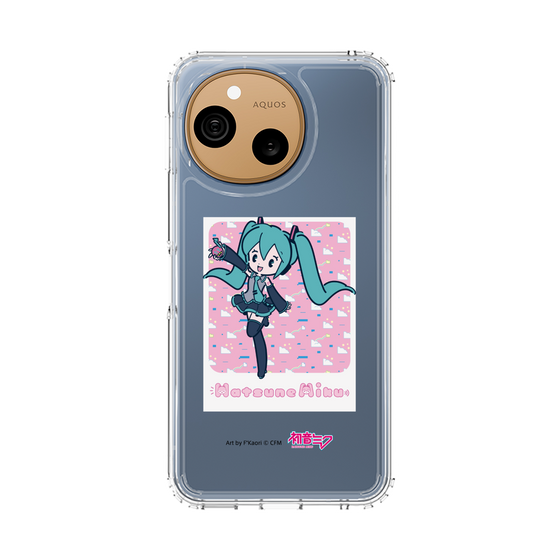 スリムプロテクションケース［ 初音ミク - グリッチスカイ - ピンク ］