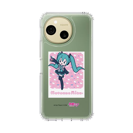 スリムプロテクションケース［ 初音ミク - グリッチスカイ - ピンク ］