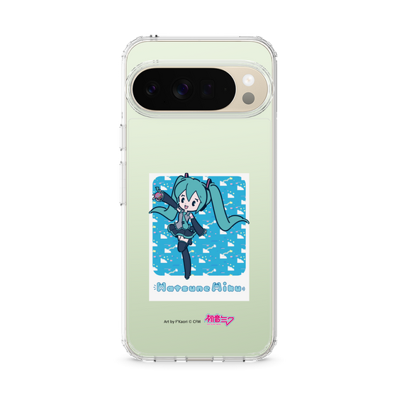 スリムプロテクションケース［ 初音ミク - グリッチスカイ - ブルー ］